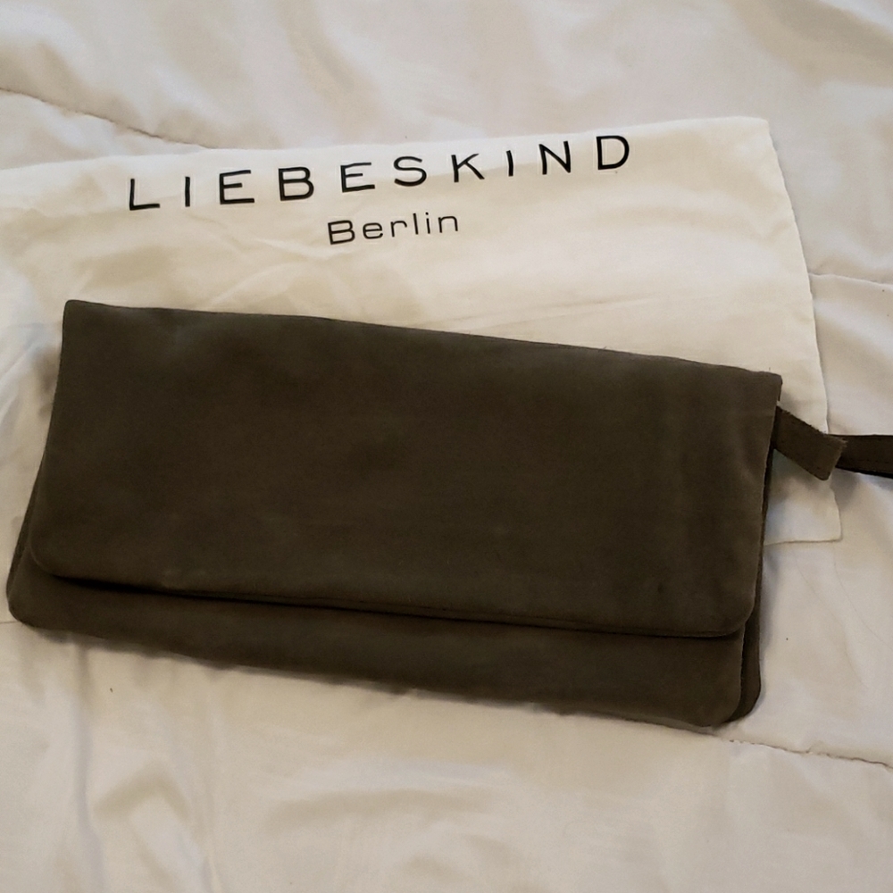 Original Liebeskind Green Suede Clotch